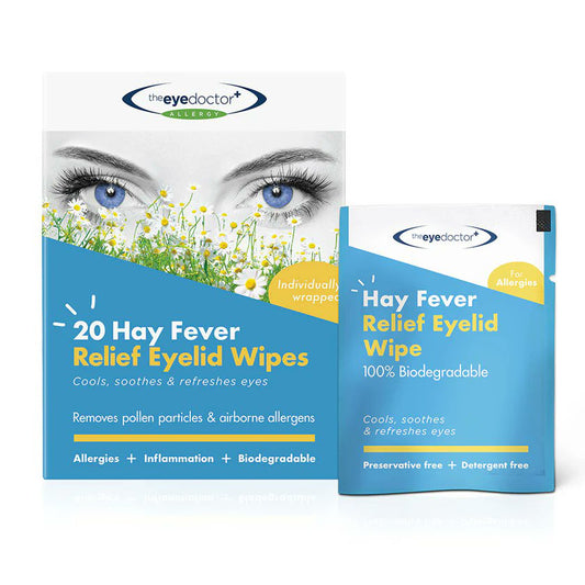 Biodegradable Hay Fever Relief Eyelid Wipes